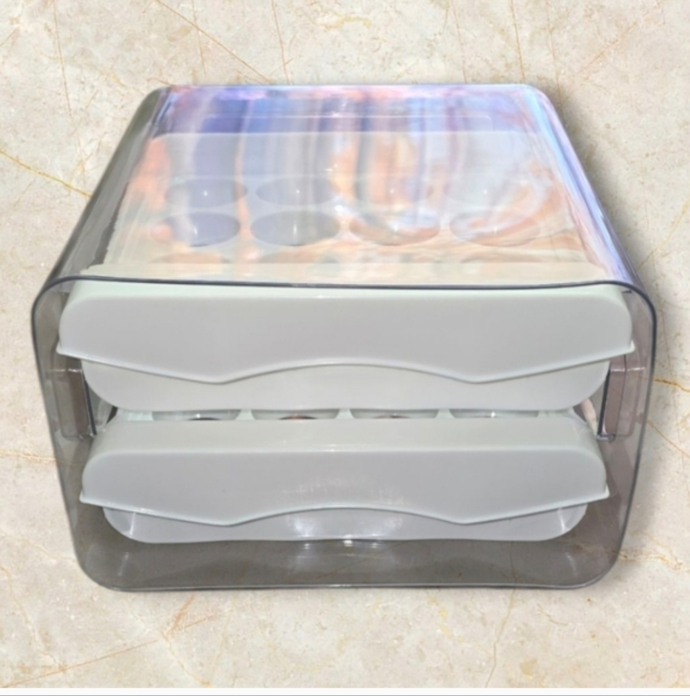 Stackable White Egg Storage Container - Picture 3 of 10